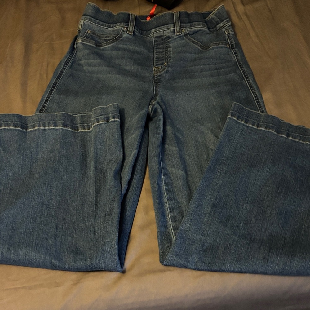 SPANX Denim Flare Jeans in Blue